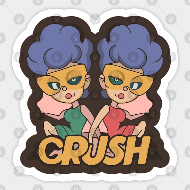 Crush Sticker by Qasim